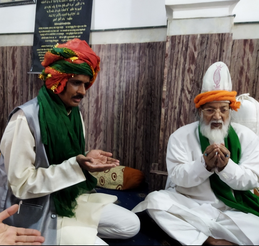 Mansoor Khan with Sufi Peer Afzal Nizami Saheb